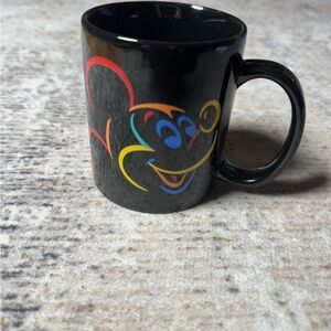 Black Disney’s Mickie mouse signature  Mug with Colorful Design